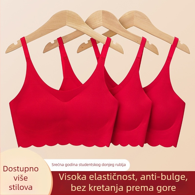 Dječji grudnjak-vest od najlona, puna košarica, tanke oblikovane košarice od pjene, bez žice, fiksni dvostruki remenčići, podstava od poliestera 80–90%, za uzrast 12–15 godina