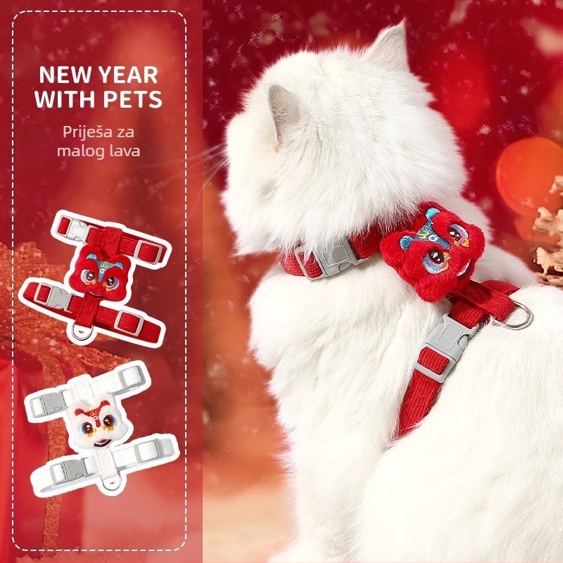 Povodac za mačku, I-oblik dizajn, poliester