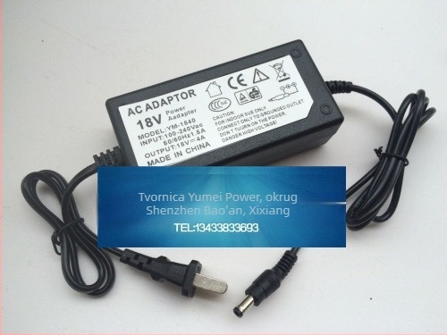 AC/DC napajanje s PWM, izlaz 18V 4A, 72W, ulaz 100-240V, učinkovitost 95% (PWM, 18V 4A, 72W, 100-240V, 95% učinkovitost)