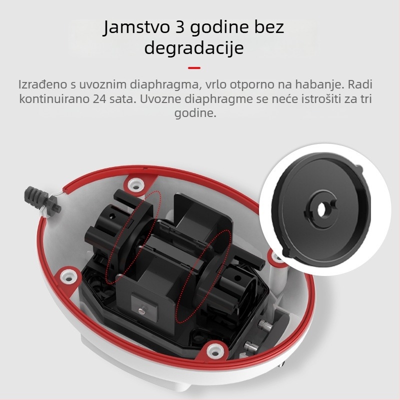 Old Fisherman Pumpa za oksigen u akvariju, Ultra tiha, Kućni uređaj za oksigenaciju, Uključuje oksigenator, Težina 1050–1400 g, Licencirana privatna oznaka