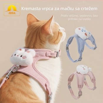 Mačji prsluk za šetnju — poliester, Taotaopets/Pipitao, za mačke, vučni pojas