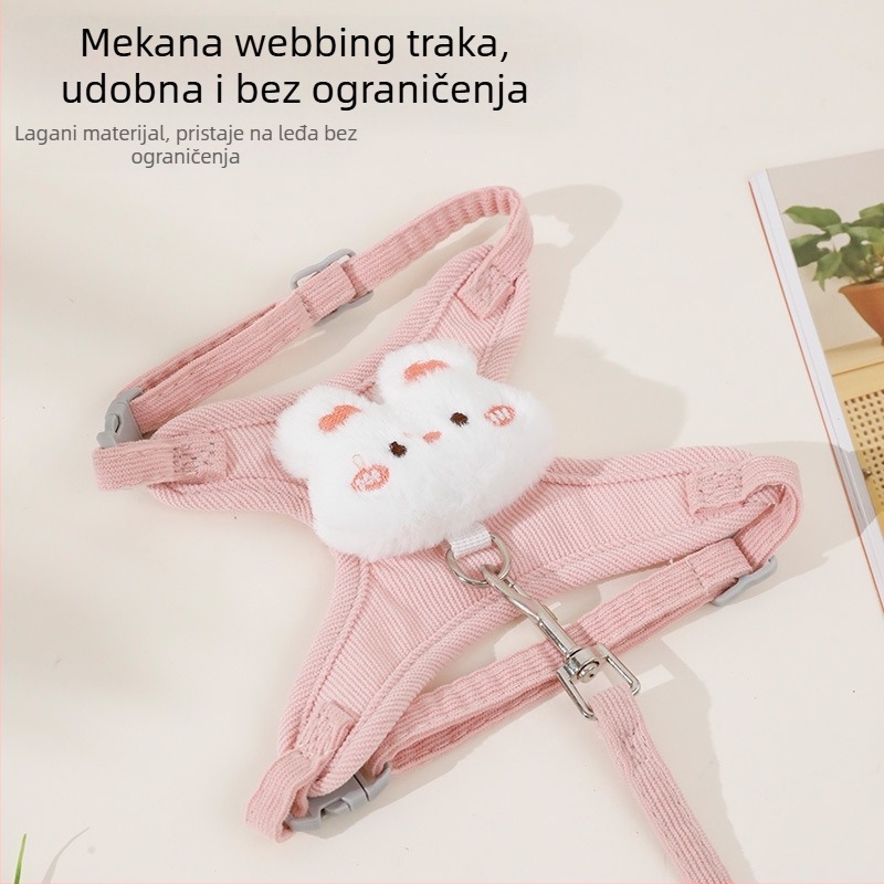 Mačji prsluk za šetnju — poliester, Taotaopets/Pipitao, za mačke, vučni pojas