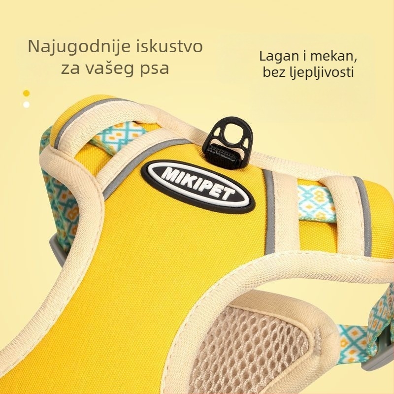 Hamac za psa s dizajnom ruksaka za prsa i leđa, podesiv, otporan na kidanje i sprječava bijeg