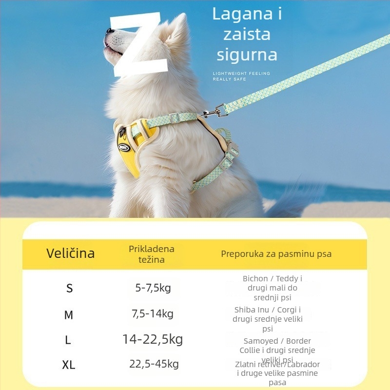 Hamac za psa s dizajnom ruksaka za prsa i leđa, podesiv, otporan na kidanje i sprječava bijeg