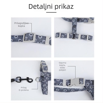 Mačji kaiš – otporan na kidanje, vučni pojas za mačke, pamuk, marka Shuangyu pet, pakiranje 240 kom. (Materijal: pamuk; Kategorija proizvoda: vučni pojas; Marka: Shuangyu pet; Pakiranje: 240 kom.)