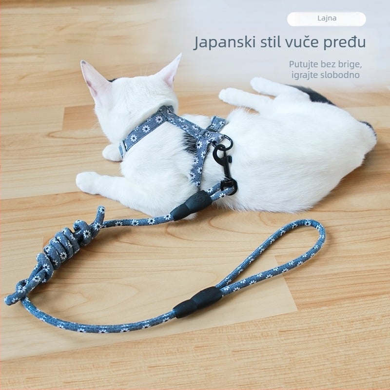 Mačji kaiš – otporan na kidanje, vučni pojas za mačke, pamuk, marka Shuangyu pet, pakiranje 240 kom. (Materijal: pamuk; Kategorija proizvoda: vučni pojas; Marka: Shuangyu pet; Pakiranje: 240 kom.)