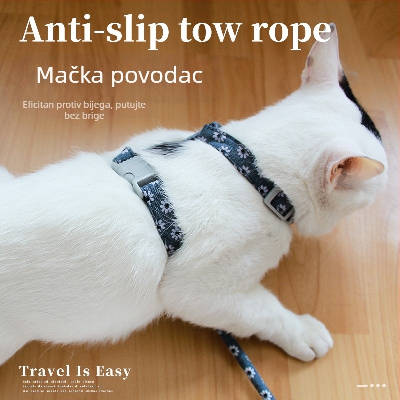 Mačji kaiš – otporan na kidanje, vučni pojas za mačke, pamuk, marka Shuangyu pet, pakiranje 240 kom. (Materijal: pamuk; Kategorija proizvoda: vučni pojas; Marka: Shuangyu pet; Pakiranje: 240 kom.)