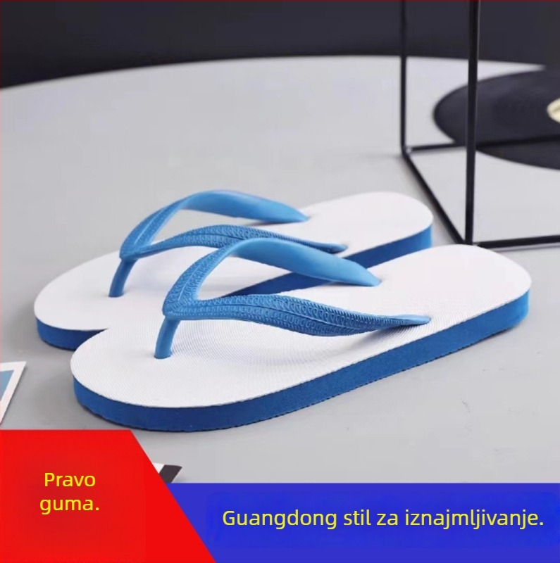 Muške japanke, PVC gornji dio, gumena potplata, injekcijski oblikovana potplata, otvoreni prst