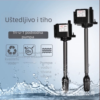 Jia Bao tri u jedan potopna pumpa za akvarij — plastično kućište, pumpanje i filtriranje, porijeklo Zhongshan, Guangdong