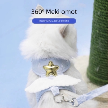 Mačji prsluk s mrežastim prsnim remenom, anti-breakaway, Simple image