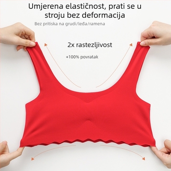 Dječji grudnjak u stilu veste, s punim čašama, tanko oblikovana pjena, najlon materijal, podstava poliester, fiksni kaiši, bez žice