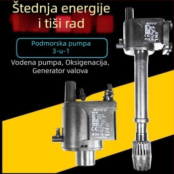 Boyu potopna pumpa za akvarij – troje u jednom cirkulacijska pumpa, model PGB750/1000/1500, aeracija i filtracija
