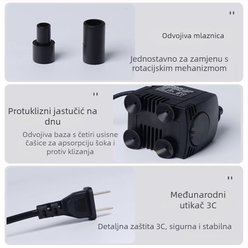 BG Pumpa za vodu 2.5W za spremnik za Kornjaču – filtracija, izvoz ekskluzivan