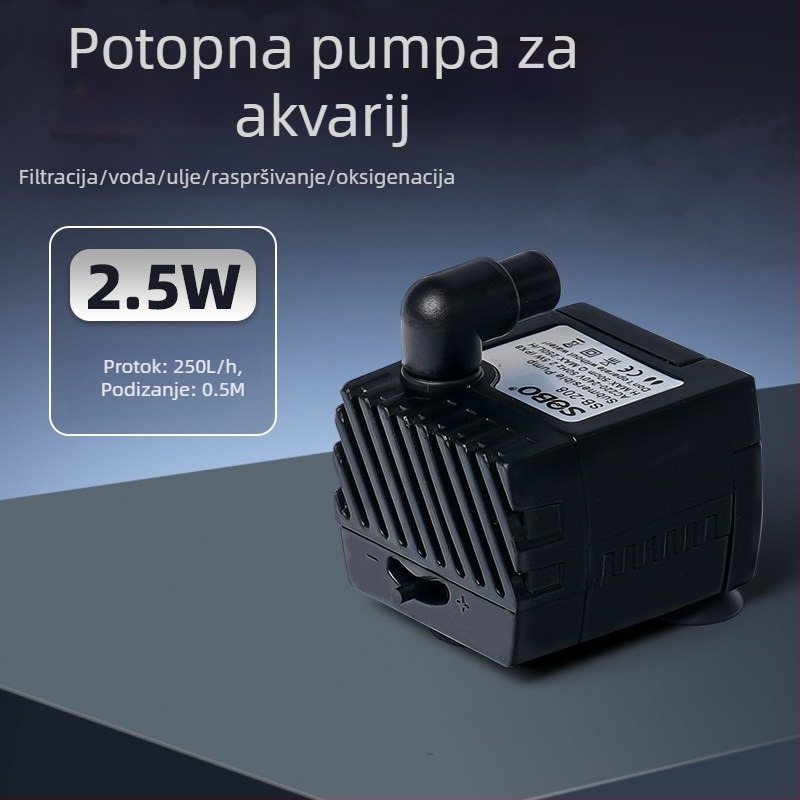 BG Pumpa za vodu 2.5W za spremnik za Kornjaču – filtracija, izvoz ekskluzivan
