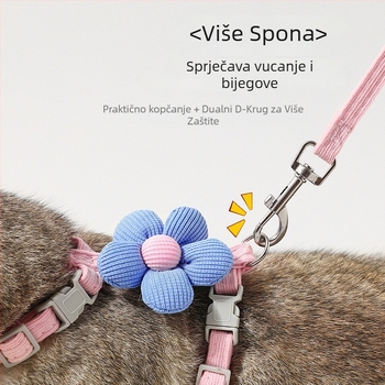 Mačji povodac za vuču, I-oblik, nepovratni, poliester