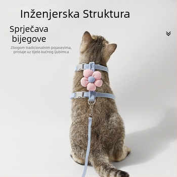 Mačji povodac za vuču, I-oblik, nepovratni, poliester