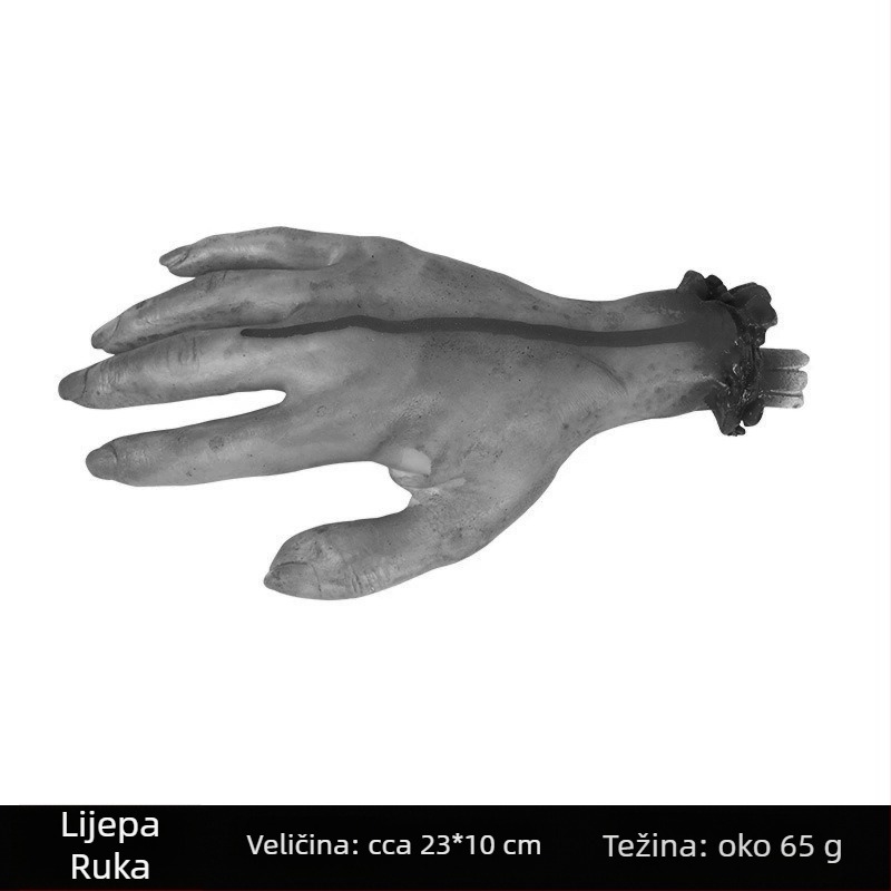 Halloween rekviziti za ukrašavanje kuće duhova, bara i sobe za bijeg: realistična lažno srce, lažna krv, odrubljena ruka i odrubljena noga