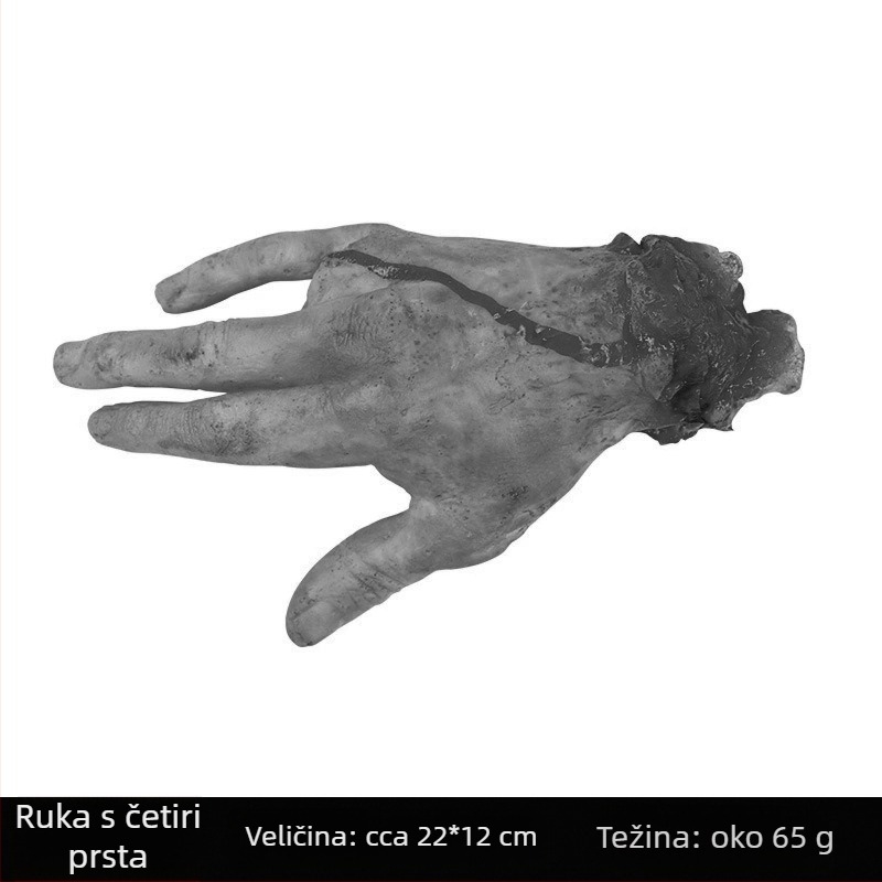 Halloween rekviziti za ukrašavanje kuće duhova, bara i sobe za bijeg: realistična lažno srce, lažna krv, odrubljena ruka i odrubljena noga