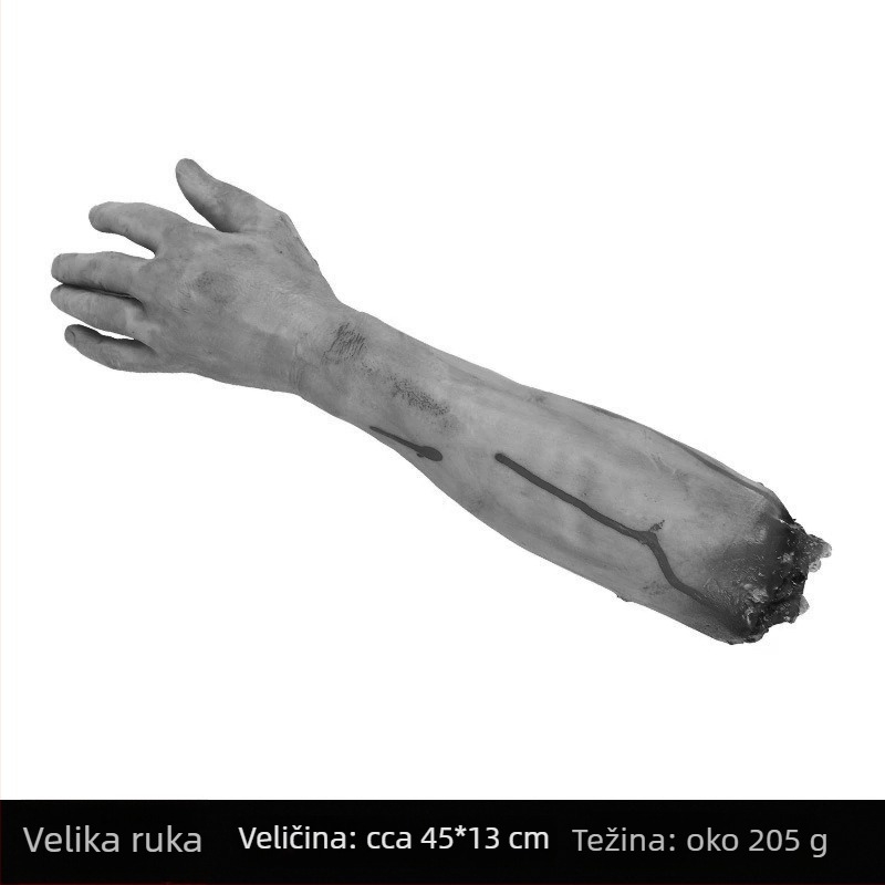 Halloween rekviziti za ukrašavanje kuće duhova, bara i sobe za bijeg: realistična lažno srce, lažna krv, odrubljena ruka i odrubljena noga