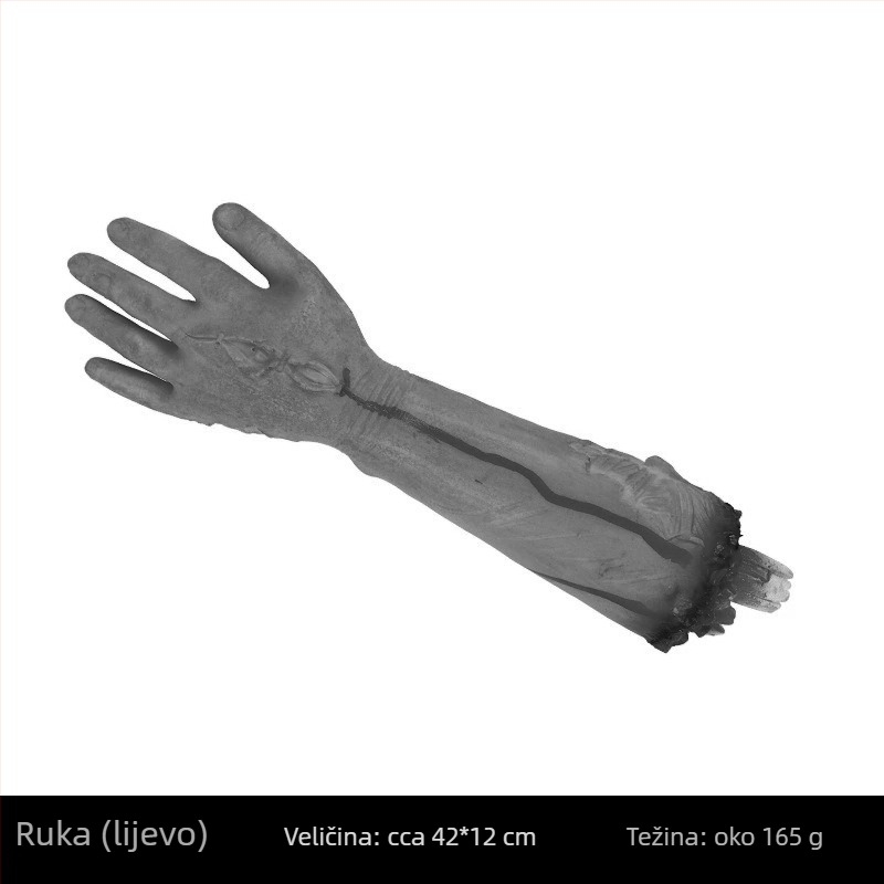 Halloween rekviziti za ukrašavanje kuće duhova, bara i sobe za bijeg: realistična lažno srce, lažna krv, odrubljena ruka i odrubljena noga