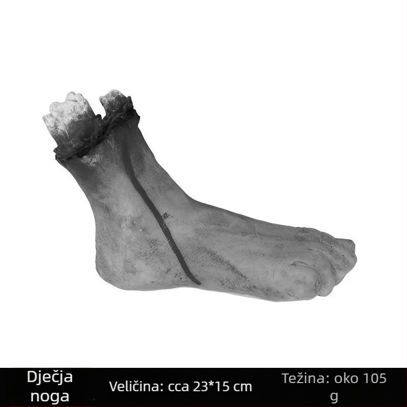 Halloween rekviziti za ukrašavanje kuće duhova, bara i sobe za bijeg: realistična lažno srce, lažna krv, odrubljena ruka i odrubljena noga