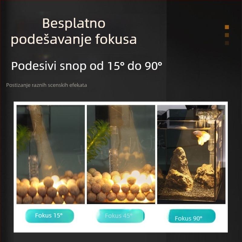 LED reflektor za akvarij sa zumom – za vodene biljke i kornjače