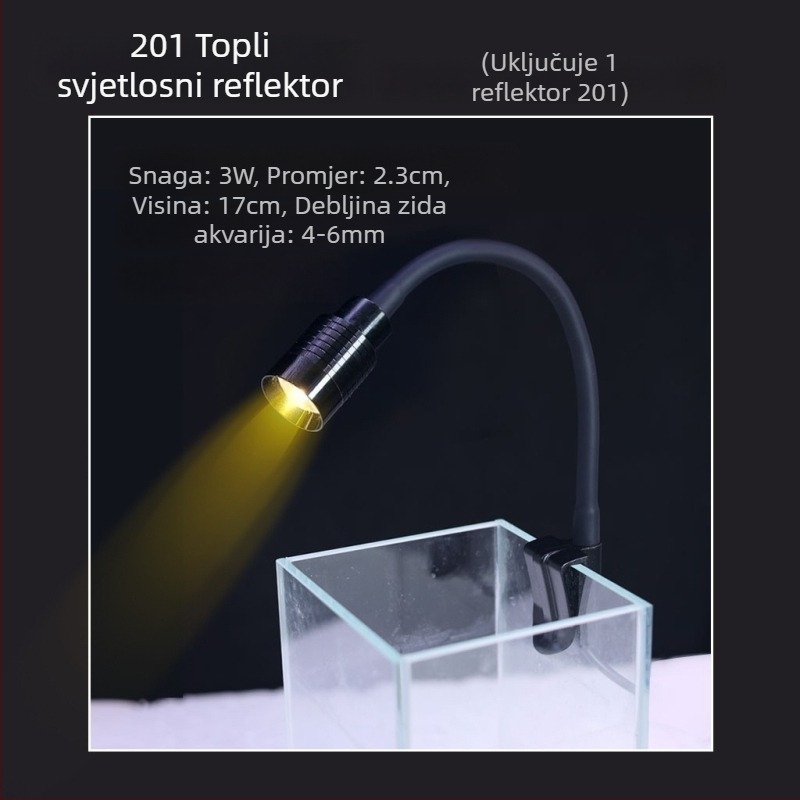 LED reflektor za akvarij sa zumom – za vodene biljke i kornjače