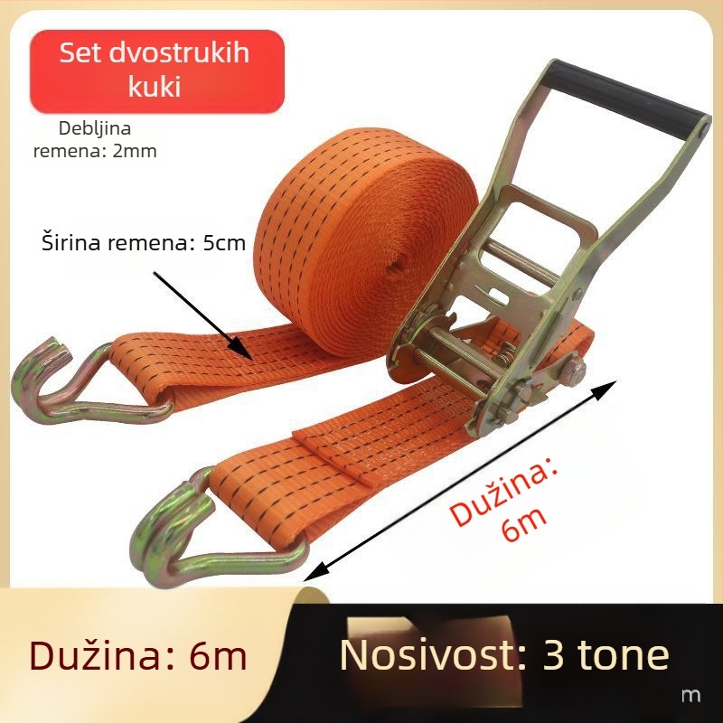 Čelični okvir za pričvršćivanje s klamernim učvršivačem, poliester, nosivost 3t, neto težina 1,4 kg