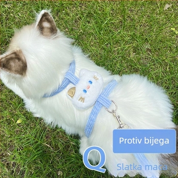 Mačji kaiš protiv bijega, Neproširiv, Materijal: Platno, Za mačke