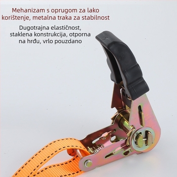 4-dijelni set remena za pričvršćivanje s mehanizmom ratchet, nosivost 800 kg, Marka: Tensioner