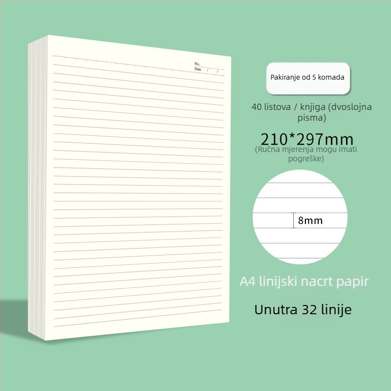 Victory papir s linijama za skice, stil kineske omotnice; idealan poklon za novi dom; Božić