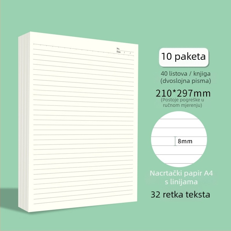 Victory papir s linijama za skice, stil kineske omotnice; idealan poklon za novi dom; Božić