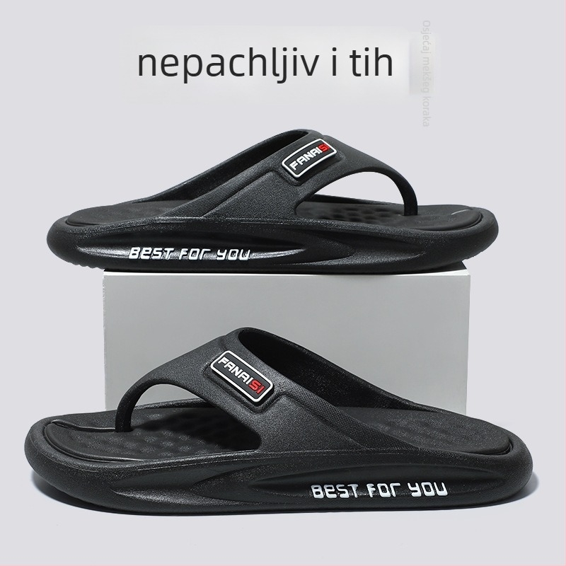 Muške PVC japanke, otvoreni prsti, prozračne, lagane, protuklizne, 3 cm debela potplata, injekcijski oblikovane