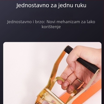 Natezač remena za teret s ratchet mehanizmom, proširenim i debelim tijelom