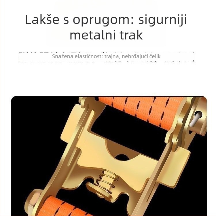 Natezač remena za teret s ratchet mehanizmom, proširenim i debelim tijelom