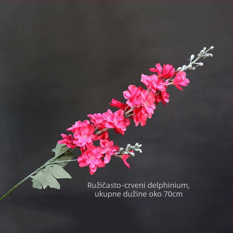 Umjetna cvjetna aranžman Delphinium u vazi, platneni materijal, dekoracija svadbene dvorane
