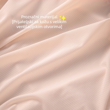 Donje rublje za trudnice s visokim strukom, prozračno i bez šavova — Ice Silk najlon, pamukova podstava