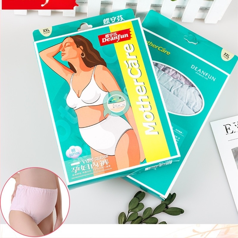 Deanfen gaćice za trudnice od pamuka, srednji pojas, pamuk podstava