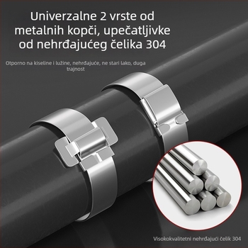 Kafwell 304 nehrđajući čelik – remenske kopče, debljina 0,7 mm, nosivost 800 kg, za pakiranje