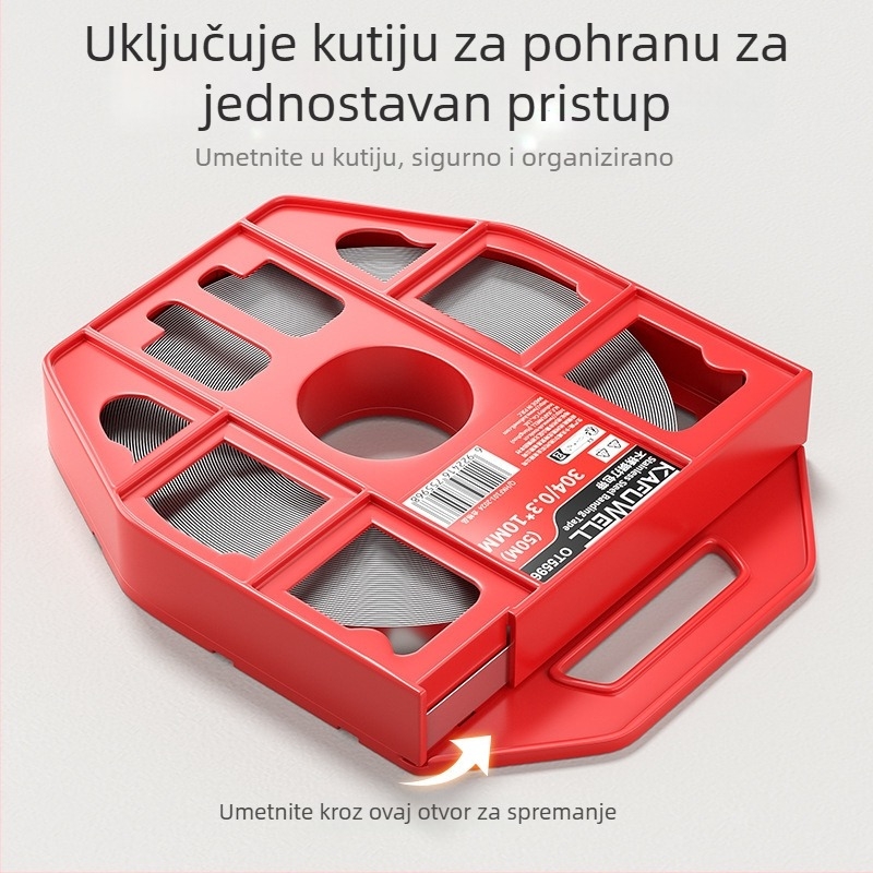 Kafwell 304 nehrđajući čelik – remenske kopče, debljina 0,7 mm, nosivost 800 kg, za pakiranje