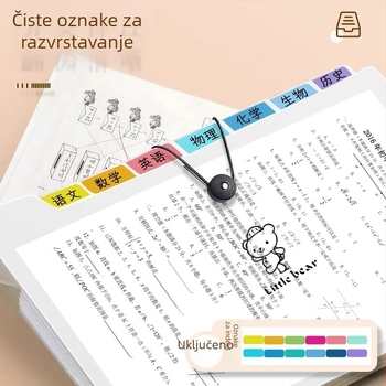 A4 akordeonska mapa za dokumente, plastična, 5 pretinaca