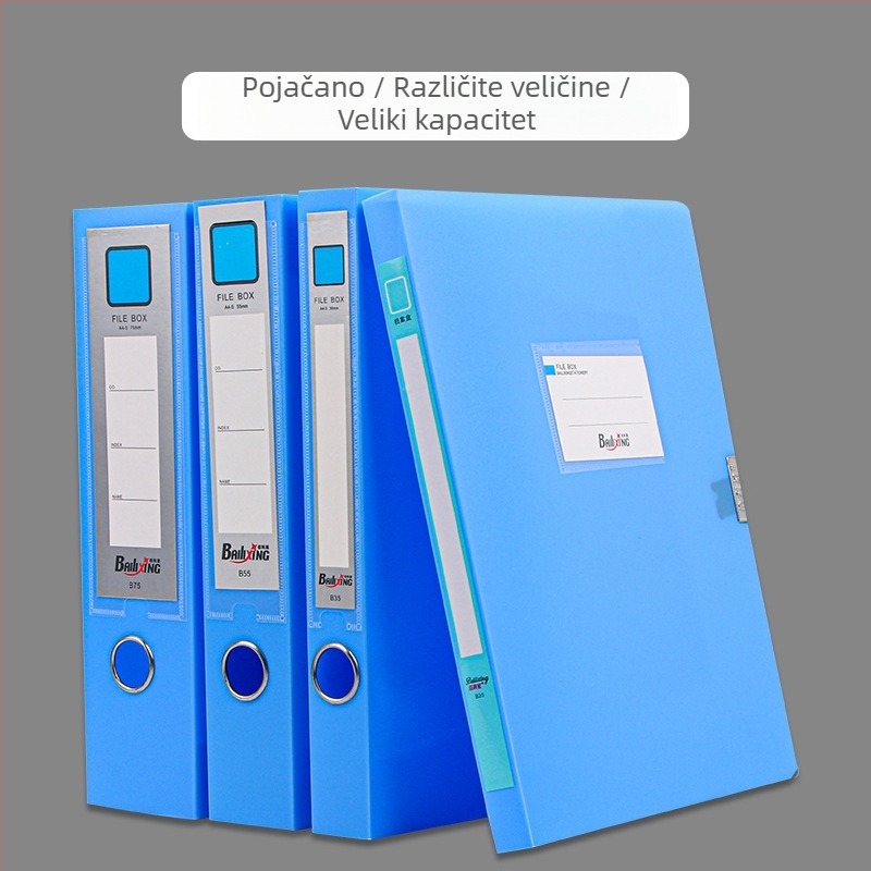 A4 PP kutija za dosije, model 958, debljina 0,8 mm, širina stražnjeg dijela 50 mm, marka Fire-rich