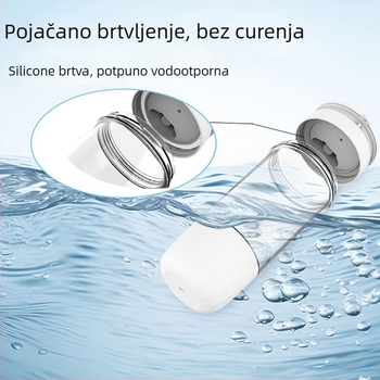 Prijenosna čaša za vodu za pse — višefunkcijski dispenzer vode za kućne ljubimce; materijal PP/PC/silikon; marka Leyoupai; šifra proizvoda Pet tumbler; pakiranje 40 kom