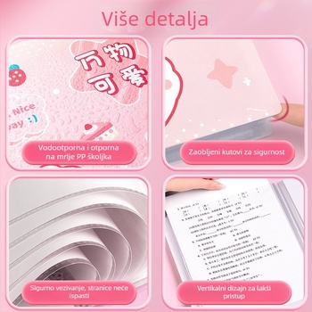 Album folder Cartoon model Morning Rainbow, PP materijal, pogodan za A4 dokumente