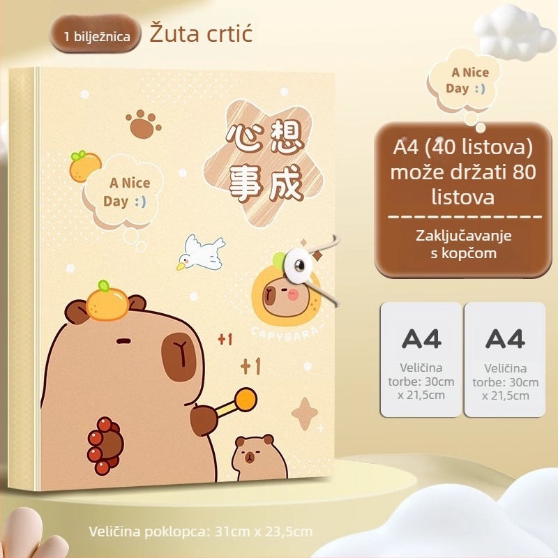 Album folder Cartoon model Morning Rainbow, PP materijal, pogodan za A4 dokumente