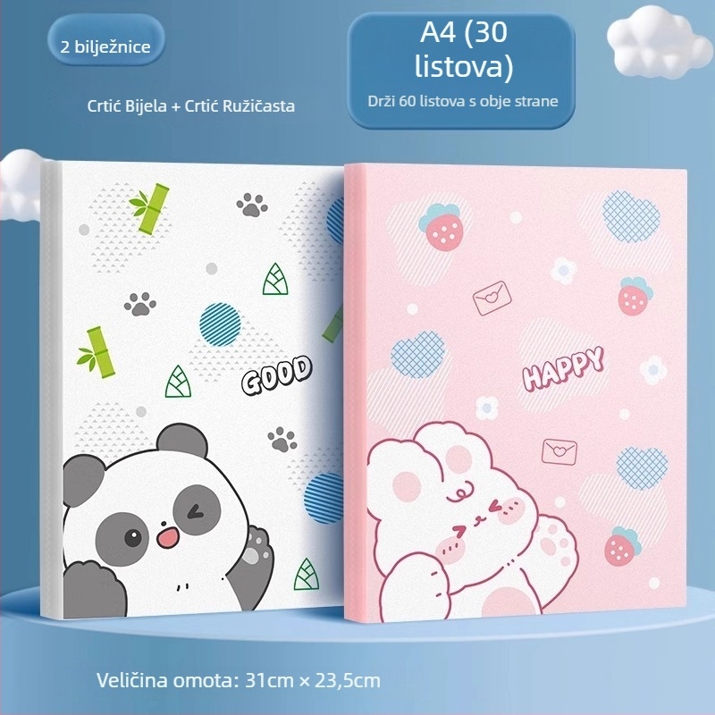 Album folder Cartoon model Morning Rainbow, PP materijal, pogodan za A4 dokumente