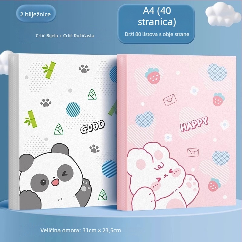 Album folder Cartoon model Morning Rainbow, PP materijal, pogodan za A4 dokumente