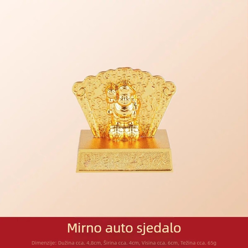 Auto viseća ukras s kineskim stilom Guanyin i motivom bakrenog novčića; materijal: legura; pakiranje: akrilna kućica pojedinačno pakirana; kategorija: kartica