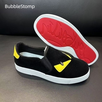 Casual tenisice Little Monster s motívom, slip-on sa elastikom; gornji dio od prvog sloja kože, EVA ulošak, mrežasti podstavak, gumeni đon, injekijski oblikovan đon; prozračan, lagan, protuklizan