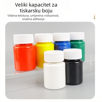 Set alata za grafičko tiskanje s valjkom za ulje i valjkom za brisanje za dječju umjetnost (kapacitet 60 ml, jednokratno pakiranje)